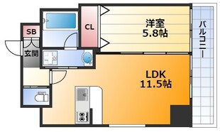 プレジオ新大阪ルージュの物件間取画像